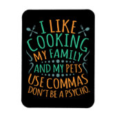 Commas English Language Teacher Teach Student Magneet (Verticaal)