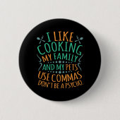 Commas English Language Teacher Teach Student Ronde Button 5,7 Cm (Voorkant)