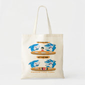Commas Punctuation Shark Laat Eet Bob Grappig Enge Tote Bag (Voorkant)
