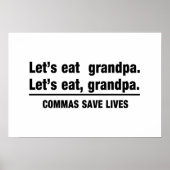 Commas Save Grandpas Poster (Voorkant)