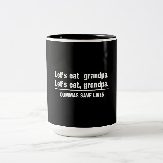 Commas Save Grandpas Tweekleurige Koffiemok (Center)