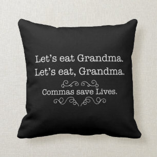 Commas Save Lives Kussen