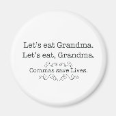 Commas Save Lives Magneet (Voorkant)