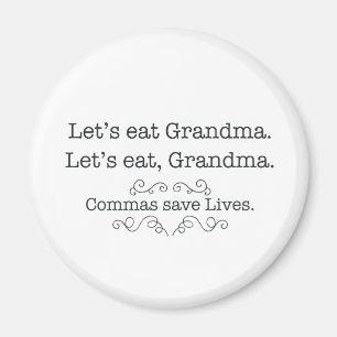 Commas Save Lives Magneet