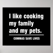 Commas Save Lives Poster (Voorkant)