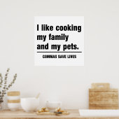 Commas Save Lives Poster (Keuken)