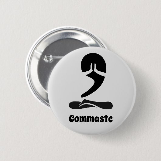 Commaste Button (Voorkant /achterkant)