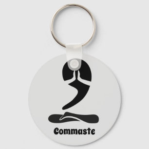 Commaste Button Sleutelhanger