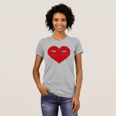 Comme des Garçons Play White Heart T-Shirt (Voorkant volledig)