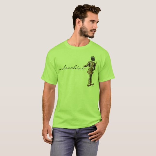 Commedia dell'Arte Arlecchino T-shirt (Voorkant volledig)