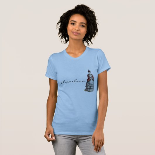 Commedia dell'Arte Columbina T-shirt (Voorkant volledig)