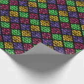 Commedia dell'Arte Harlequin Jewel Box Cadeaupapier (Hoek)