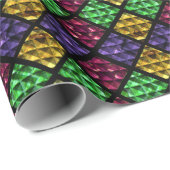 Commedia dell'Arte Harlequin Jewel Box Cadeaupapier (Rol Hoek)