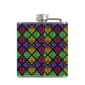 Commedia dell'Arte Harlequin Jewel Box Heupfles (Achterkant)