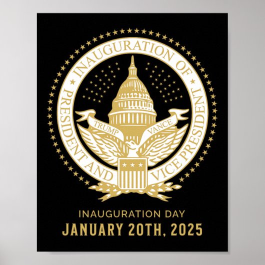 Commemorate 60th Presidential Inauguration Preside Poster (Voorkant)