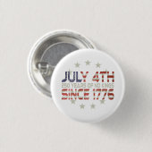 Commemorate Our Nations 250th July 4th Button (Voorkant /achterkant)