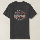 Commemorate Our Nations 250th July 4th T-Shirt (Design voorkant)