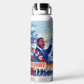 Commemorative 1776-2026 USA Personalized Waterfles (Achterkant)