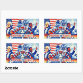 Commemorative 1776-2026 USA Semiquincentennial  Rechthoekige Sticker (Vel)