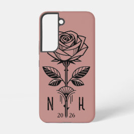 Commemorative Art Deco Rose Phone Case - Samsung Galaxy Hoesje