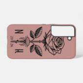 Commemorative Art Deco Rose Phone Case - Samsung Samsung Galaxy Hoesje (Achterkant horizontaal)