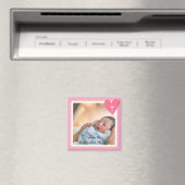 Commemorative Baptism Magnet - Christianity - Pink (Insitu (Vaatwasser))