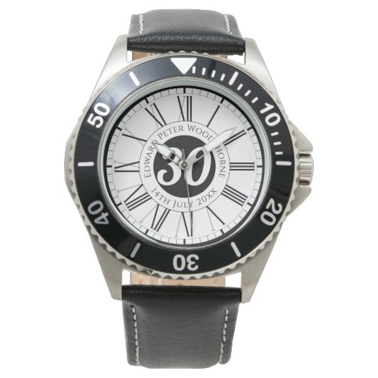 Commemorative Birthday Celebration Personalized Horloge (Voorkant)
