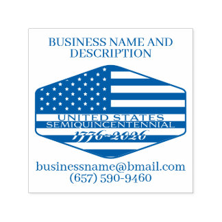 Commémorative USA 250th Anniversary Business Zelfinktende Stempel