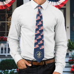 Commemorative USA 250th Anniversary  Stropdas<br><div class="desc">Celebrate 250 years of American independence with this striking commemorative neck tie honoring the historic milestone of 1776–2026. The top part of the tie is a pattern of USA flags. At the bottom is a beautifully crafted illustration inspired by the iconic Golden Gate Bridge, symbolizing American ingenuity, strength, and connection...</div>