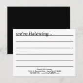 commentaar? briefkaart (Voorkant / Achterkant)