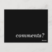 commentaar? briefkaart (Achterkant)