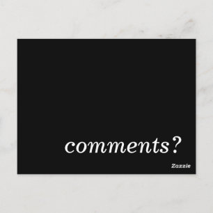 commentaar? briefkaart