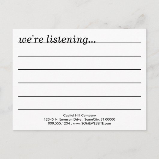 commentaar? briefkaart (Voorkant)