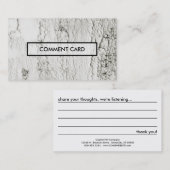 commentaar kaart geschilderde spaanders visitekaartje (Voorkant / Achterkant)