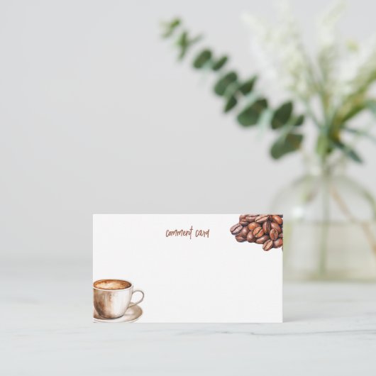 Commentaar Kaart Koffie en Gesprek (Staand voorkant)