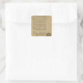 Commentaar op de Koran Khurasan Vierkante Sticker (Tas)