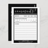 commentaar op mailinglijst briefkaart (Voorkant / Achterkant)