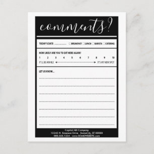 commentaar op mailinglijst briefkaart