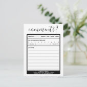 commentaar op mailinglijst briefkaart (Staand voorkant)