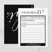 commentaar op mailinglijst briefkaart (Voorkant / Achterkant)