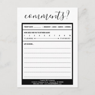 commentaar op mailinglijst briefkaart