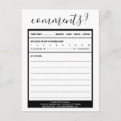 commentaar op mailinglijst briefkaart (Voorkant)