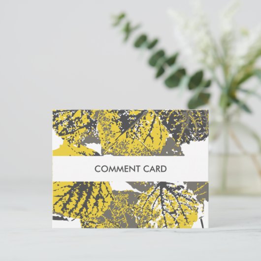 commentaarcard aspen bladeren briefkaart (Staand voorkant)