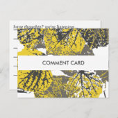 commentaarcard aspen bladeren briefkaart (Voorkant / Achterkant)