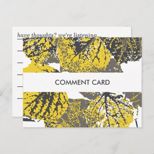 commentaarcard aspen bladeren briefkaart (Voorkant / Achterkant)