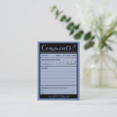 commentaarkaart koffiewinkel visitekaartje (Staand voorkant)