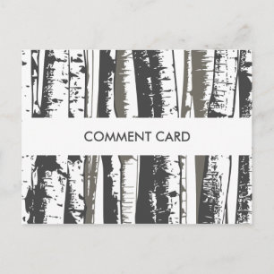 commentaarkaart voor bomen briefkaart