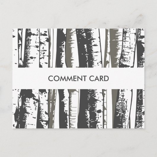 commentaarkaart voor bomen briefkaart (Voorkant)