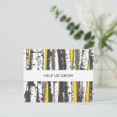 commentaarkaart voor bomen briefkaart (Staand voorkant)