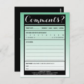 commentaarkaart voor mailinglijsten met logo briefkaart (Voorkant / Achterkant)